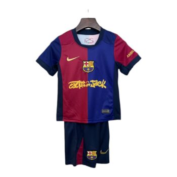 25/26 Kit Bambino Barcelona Home x Cactus Jack