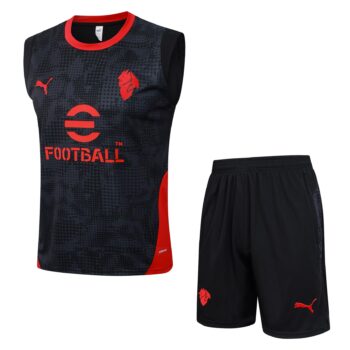 25/26 Milan Training Kit Nero/Rosso